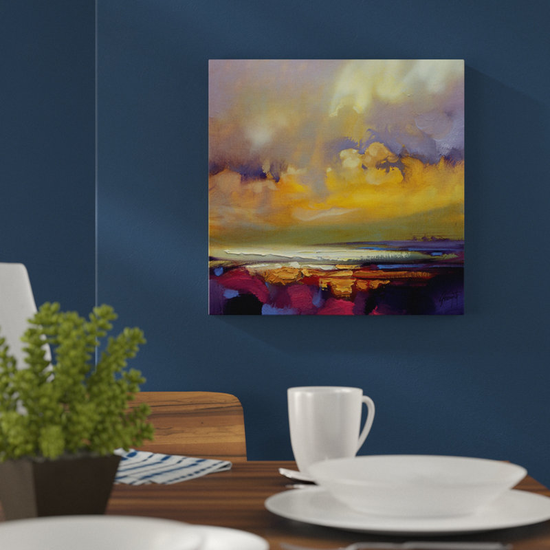 Rising by Scott Naismith - Painting, 40cm H x 40cm W, Yellow