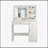 Versatile Makeup Vanity with Mirror, Lights and Ample Storage Options