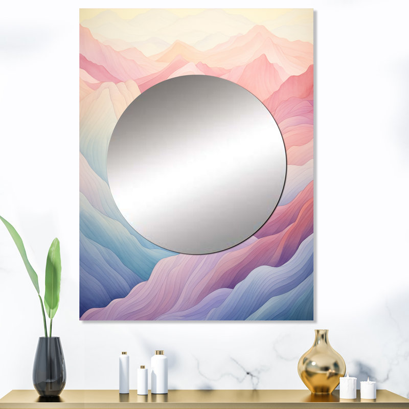 Momir Majestic Mountain Views II - miroir mural décoratif traditionnel, impression sur métal, 40 po x 30 po