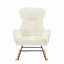Chaise berçante en tissu Teddy