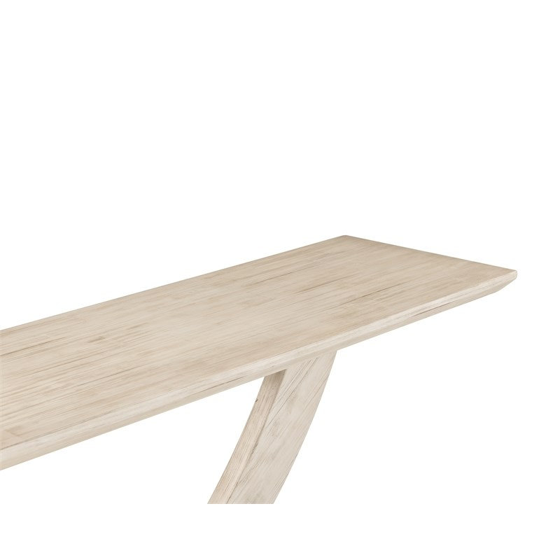 Console en bois d'acacia de couleur beige Sawgrass Pembert Row
