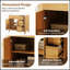 Meuble-lavabo en bois 36 po avec cadre solide, portes et tiroirs à fermeture en douceur, tablette réglable, rangement moderne pour petits espaces