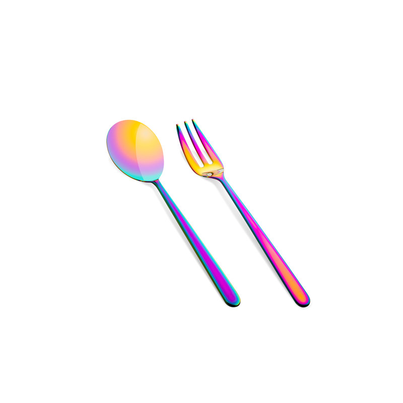 Linea 2 Piece Stainless Steel Hostess Set