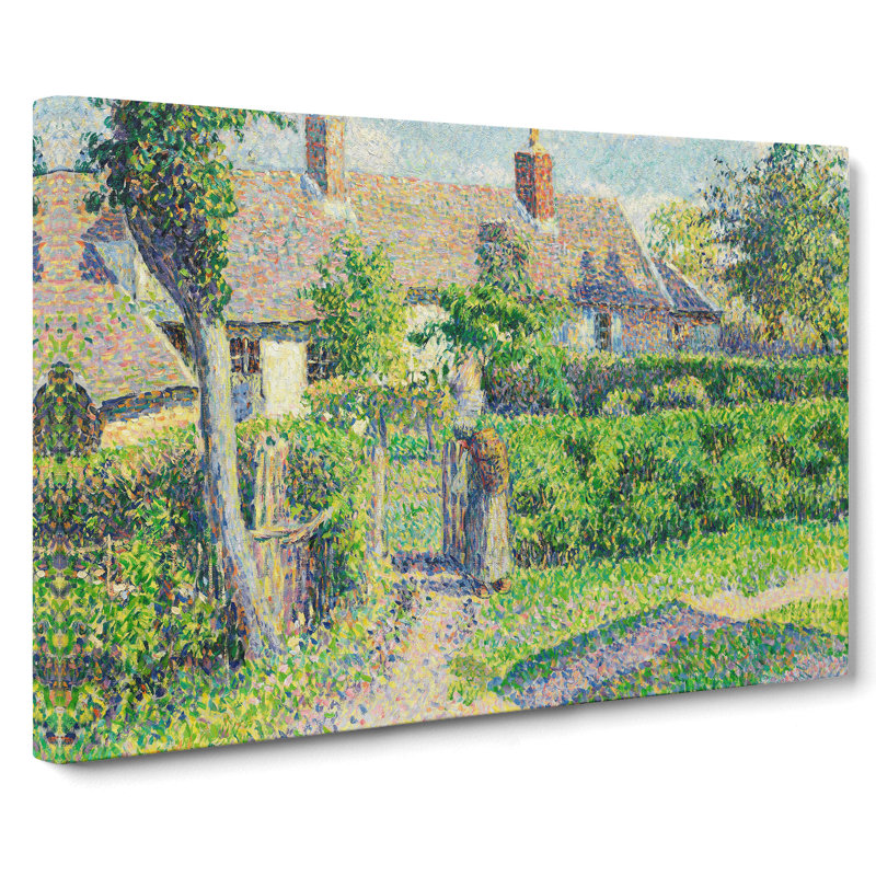 Peasants Houses by Camille Pissarro - Wrapped Canvas, 40cm H x 60cm W x 3cm D