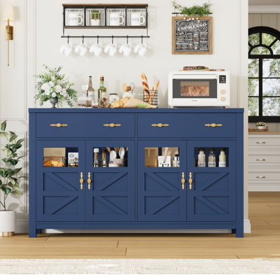 Buffet décoratif 4 portes l 55,1 "