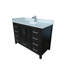 Ensemble de meuble-lavabo simple 48 po Felix avec plateau et dosseret en marbre d'ingénierie à surface solide Felix-2014650744-2014650740