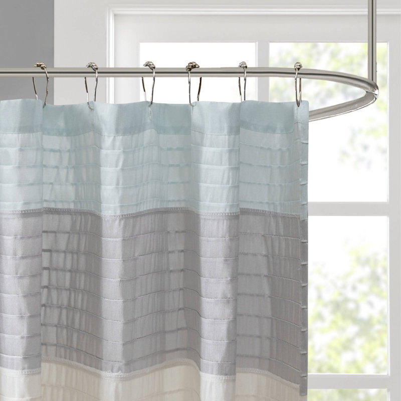 Rideau de douche Amherst, Turquoise, H 72 po x l 72 po