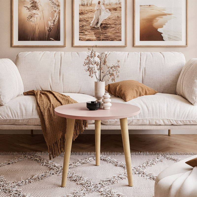 Zack Coffee Table, Pink