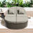 2-Person Rattan Chaise Lounge with Adjustable Backrests and Cushions for Patio or Poolside-1862959174-1862959173