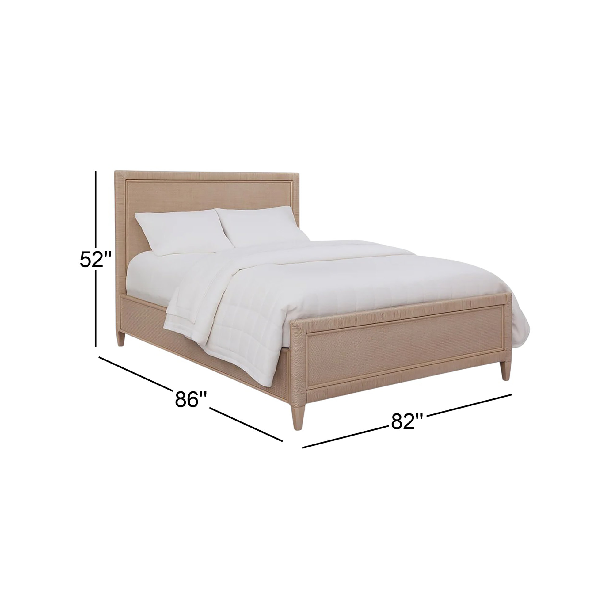 Warwick Woven Bed, King, Stone Hearth