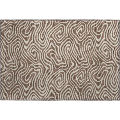 Premium Machine Washable Guada AMF1020 Swirls Rug
