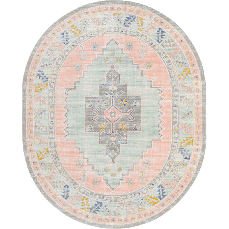 Matthei Oriental Indoor Rug, Oval 8' x 10'