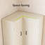 69-Inch White Corner Cabinet, L-Shaped Bookcase With Doors