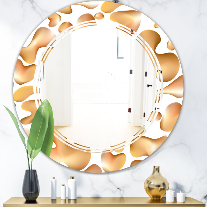 Miroir mural liquide et moderne Triple C, H 23,6 po x l 23,6 po
