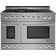 2 Piece Kitchen Package with Liquid Propane 48" 7.2 cu. ft. Freestanding Gas Range with Griddle and Hood