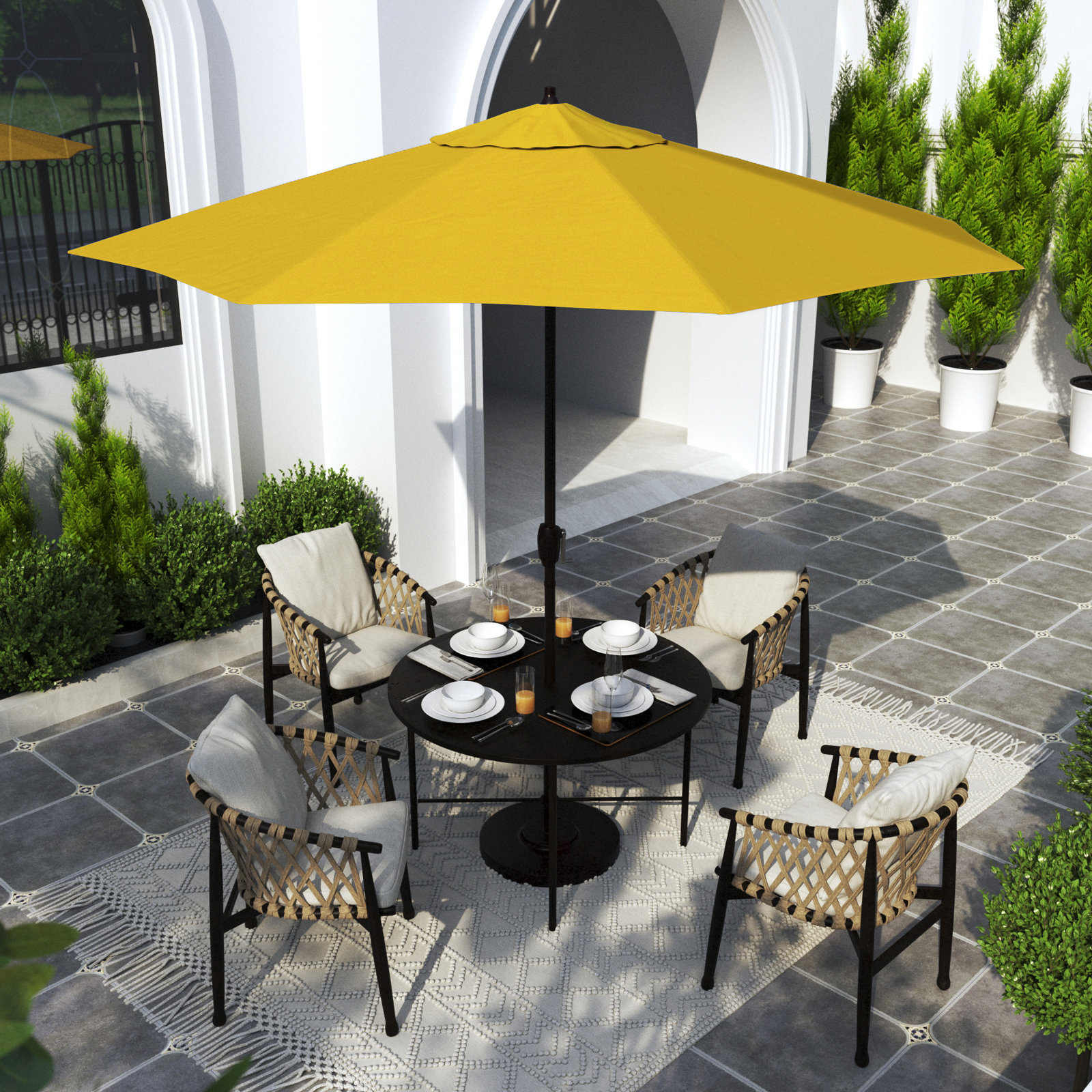 Astraea 9' Umbrella, Dandelion - Pacifica Premium