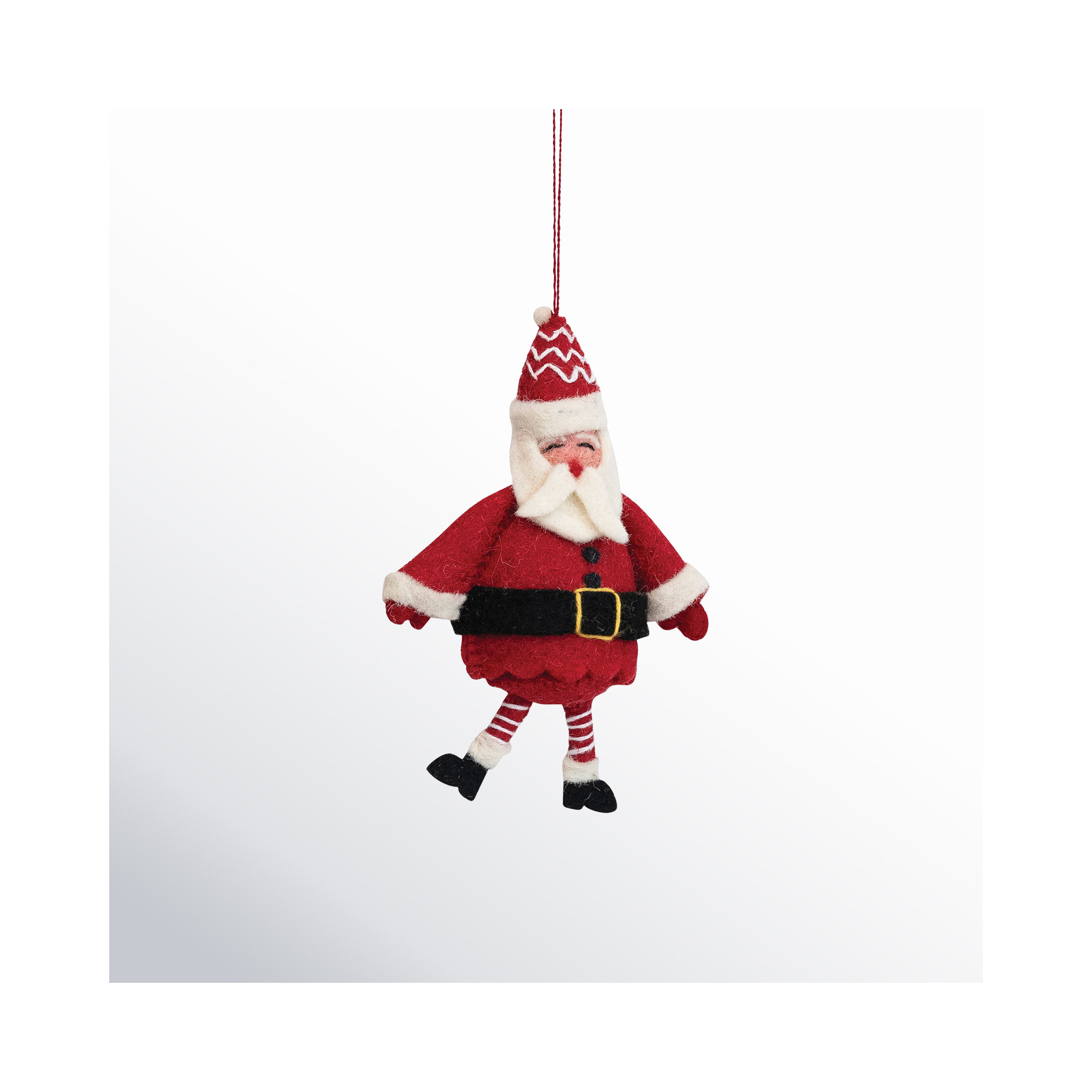 Jadhiel Wool Felt Santa Hanging Figurine Ornament