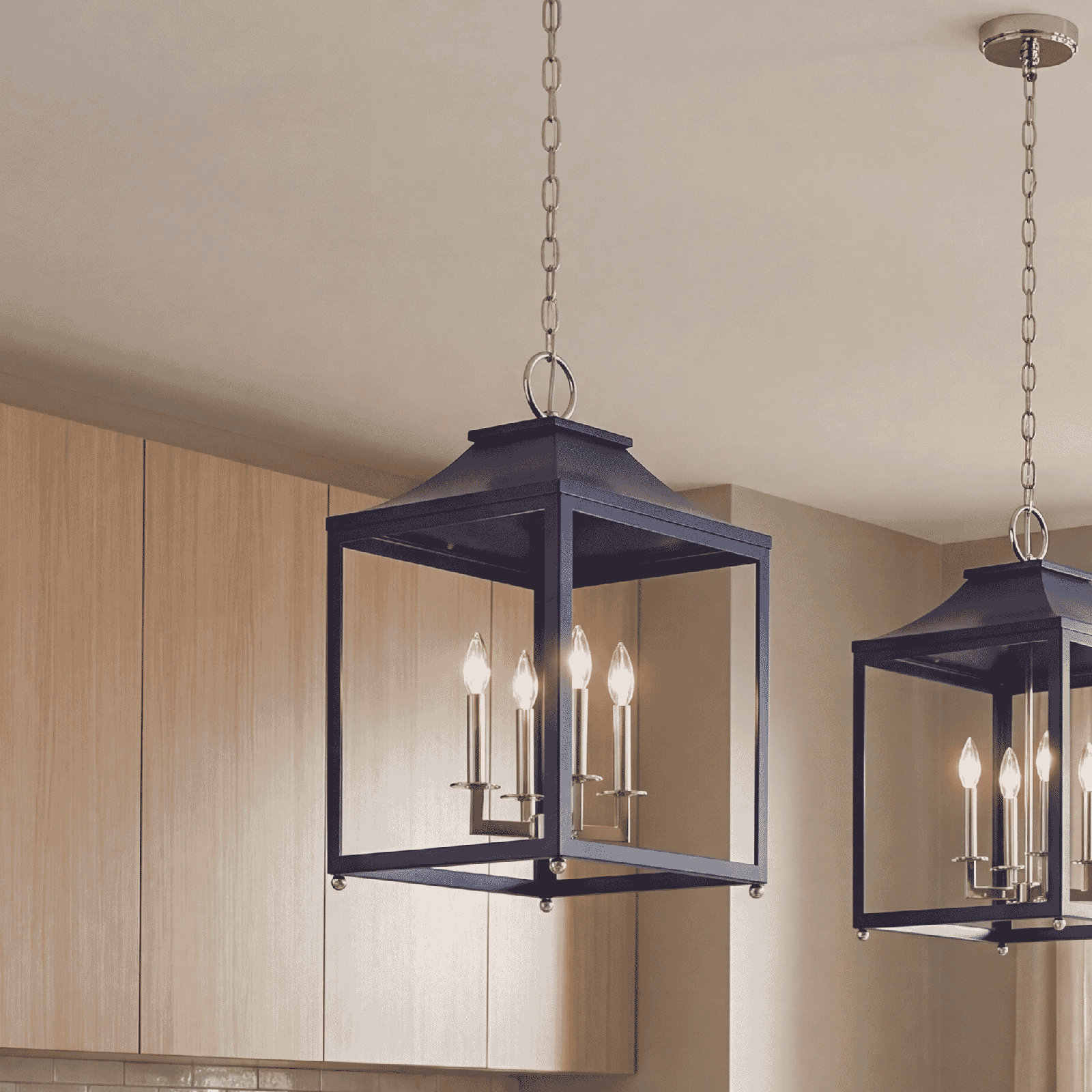 Douro Chandelier, Navy Blue, 3