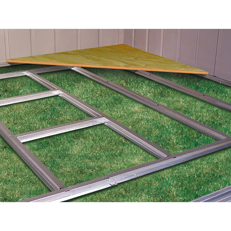 Ensemble de cadre de plancher pour remise Elite 6X6 et 8X6 pi, H 1,09 po x l 94,25 po x P 70,46 po