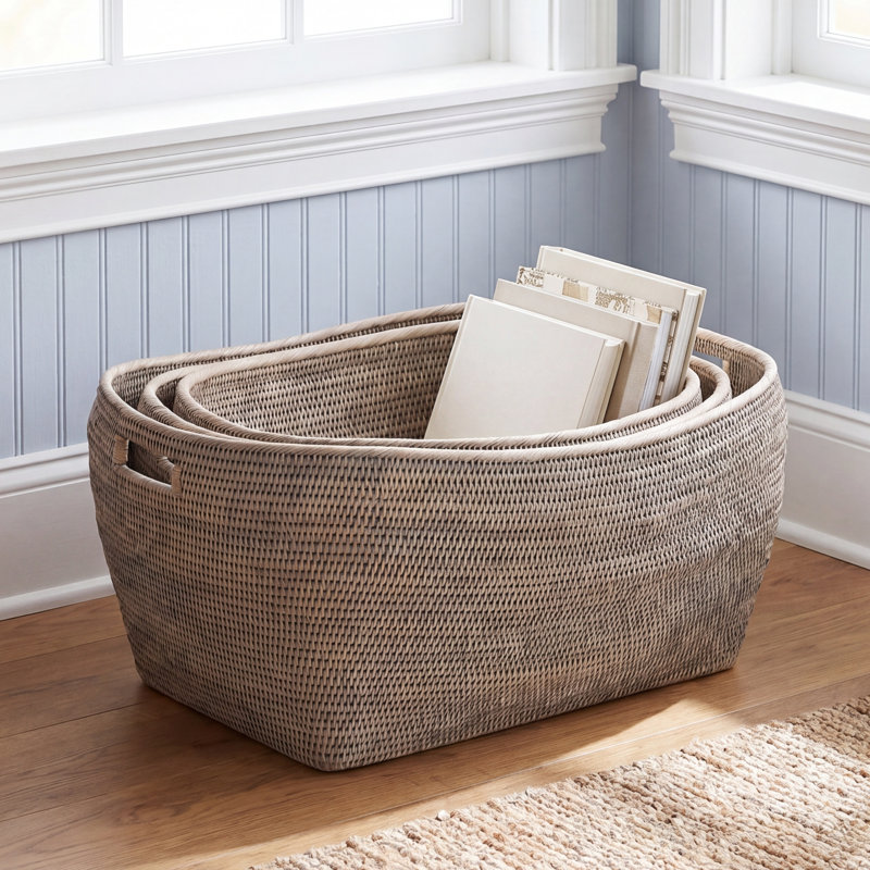 Birch Lane™ Gertie Seagrass and Rattan Box