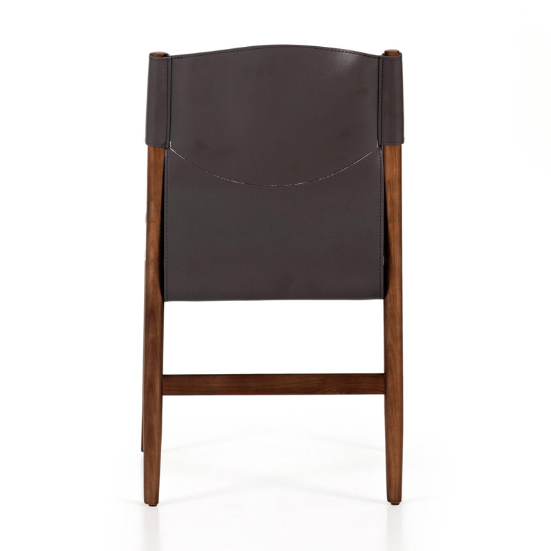 Lulu Side Chair in Espresso/Cardiff Cream, Brown Leather Blend//Cardiff Cream