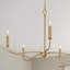 Lustre en or brossé 5 lumières Ilia-127380305