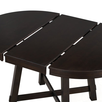 Extendable Dining Table with Removable Middle Leaves