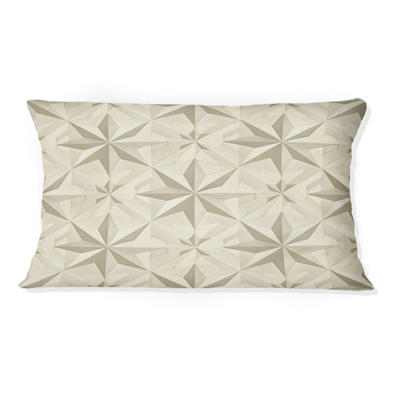 Coussin lombaire ivoire crème Midcentury Stars