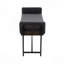 Banc 18 po avec métal, bois et similicuir-1362843415