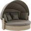 Aarju 195cm Wide Wicker Patio Daybed with Cushions-125523516