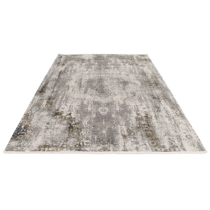Tapis turc doré et gris 7 x 7 x 7