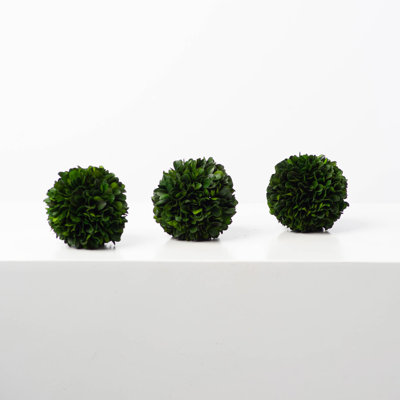 Ensemble 3 pièces topiaire en buis artificiel