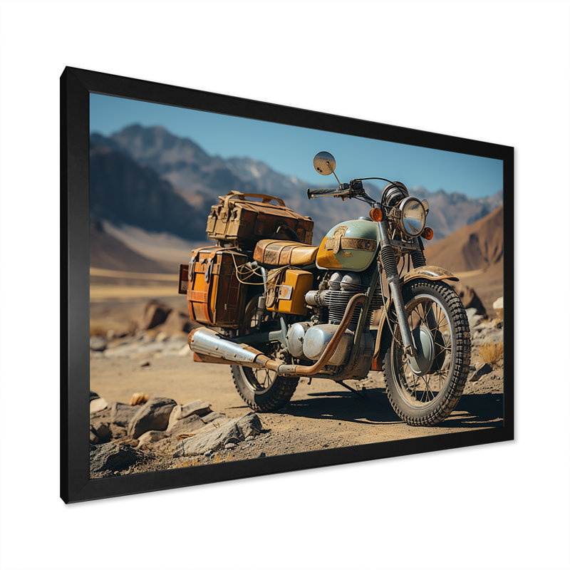 «Rustic Adventure», art mural sur toile, Cadre simple noir, H 12 po x l 20 po x P 1 po