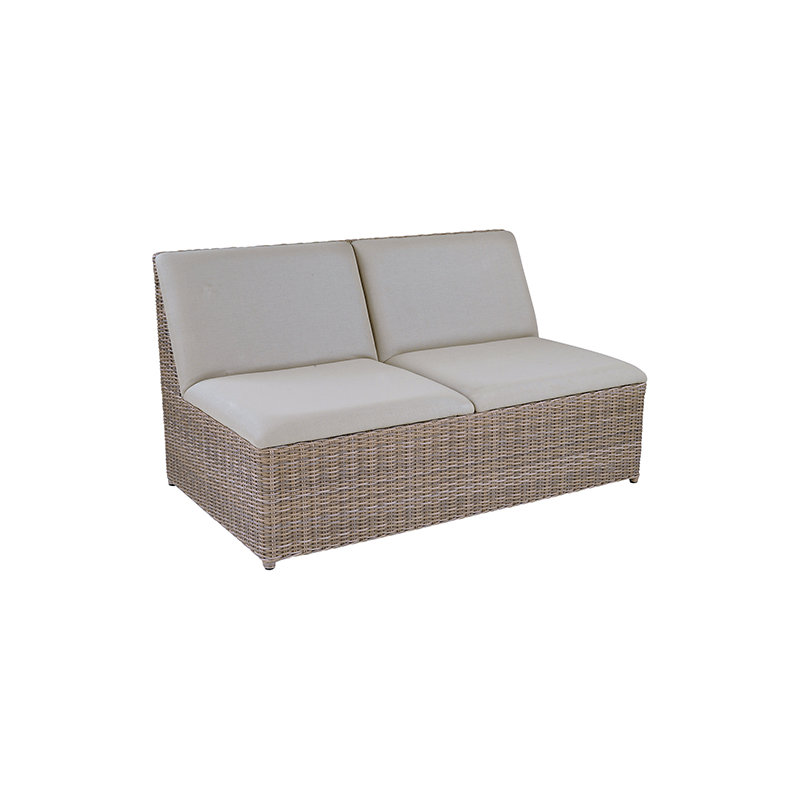 Milano Outdoor 2 - Seat Loveseat, Gray