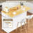 Rolling Kitchen Island Cart With Butcher Block Top – Portable Workstation With Storage Shelves & Locking Wheels-176603495