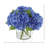 Real Touch Hydrangea Floral Arrangement in a Glass Vase-1618609666