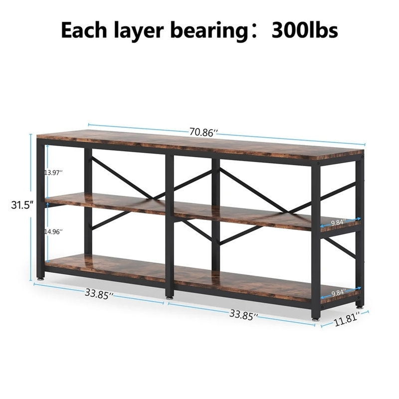 Rustic Farmhouse Style Sofa Table