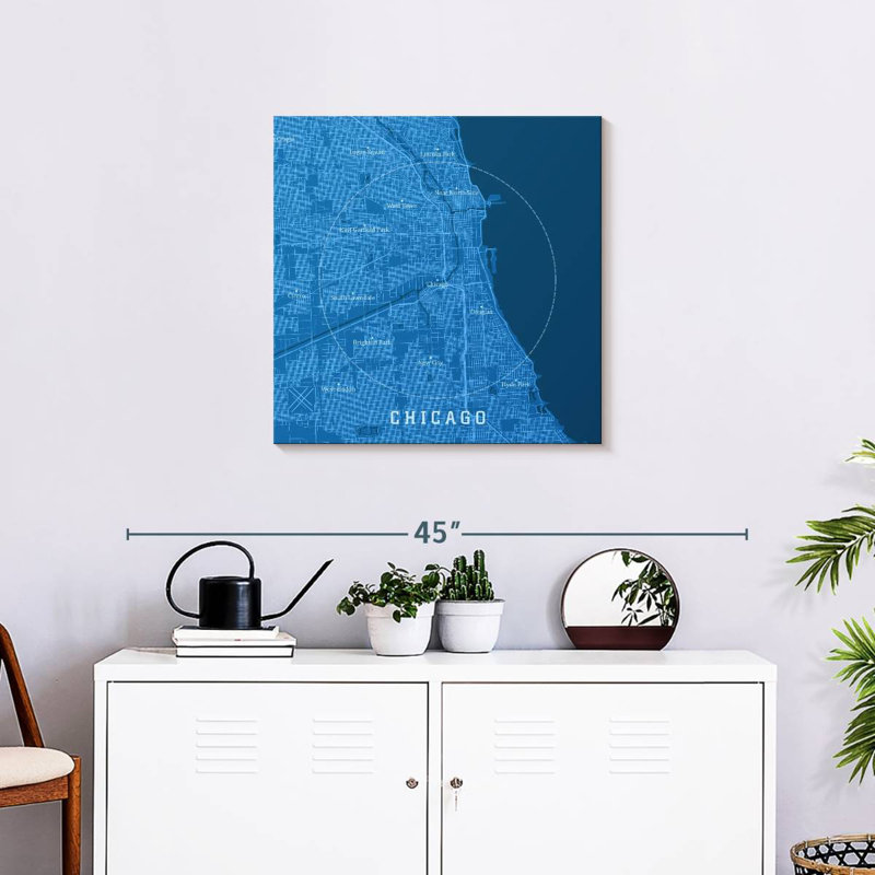 Aliaz Blue Chicago Map
