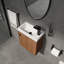 Meuble-lavabo mural 18,5 po avec lavabo intégré pour salles d'eau-2109253039