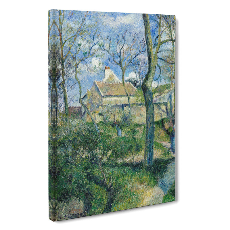 The Path To Les Pouilleux by Camille Pissarro - Wrapped Canvas Painting, 60cm H x 40cm W x 3cm D