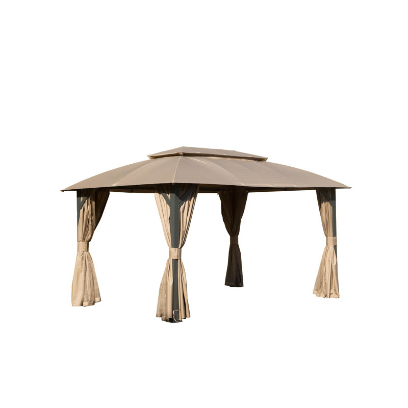 Gazebo 10X14ft, Brown
