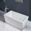 43.3'' x 27.5'' Freestanding Soaking Acrylic Bathtub