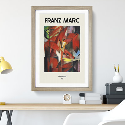 The Foxes Vol.1 by Franz Marc - Picture Frame Painting