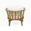 Fauteuil club d'extérieur en bois d'acacia