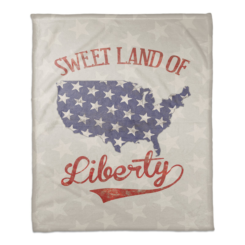  Jeté polaire Sweet Land of Liberty