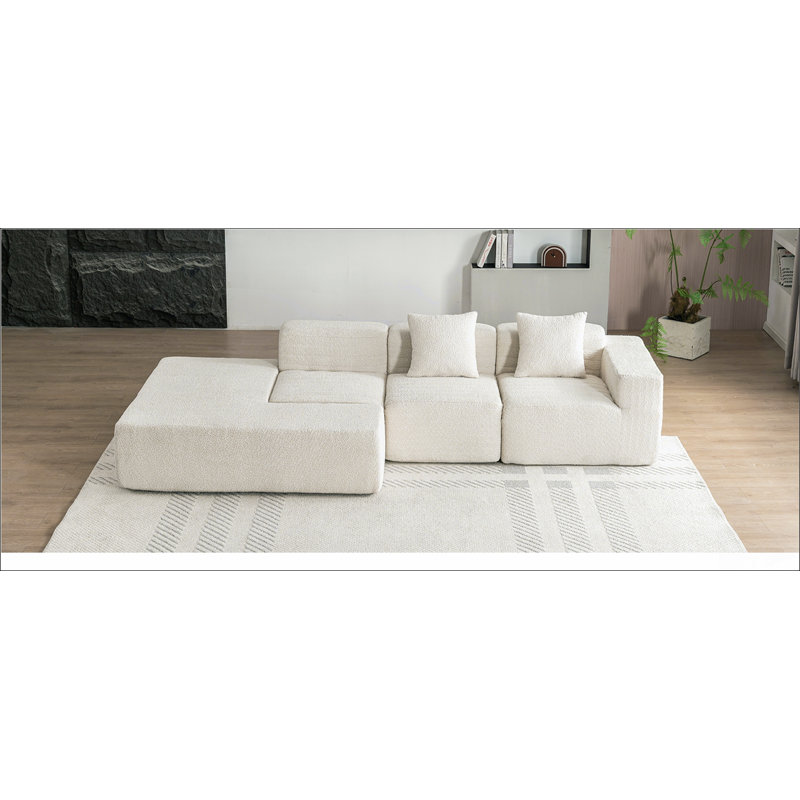 Canapé modulaire 116,5 po, Beige