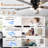 52" Flush Mount Reversible Ceiling Fan with 3 Lights and Remote, DC Motor 6 Speeds Ceiling Fan for Low Profile-1636148798