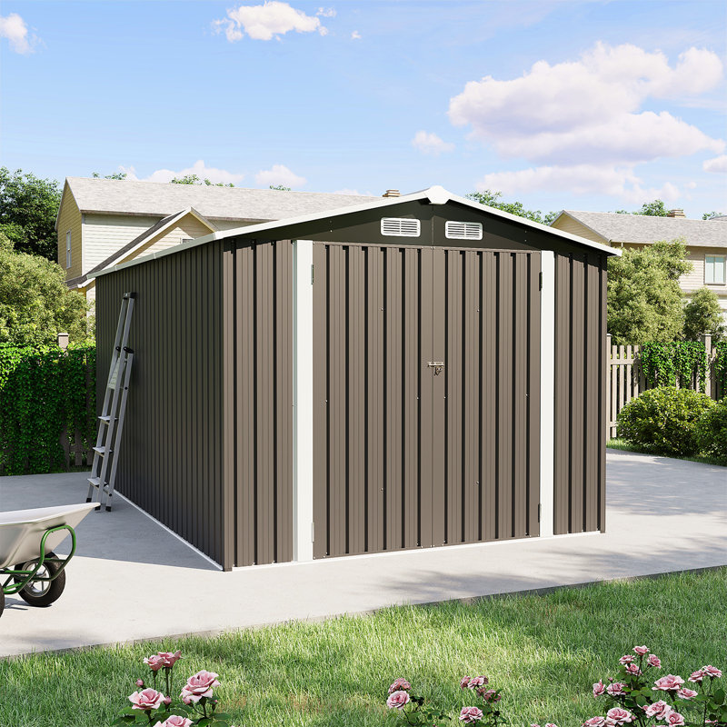 8 Ft. W X 12 Ft. D Metal Storage Shed