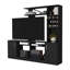 Meuble audio-vidéo vibrant pour téléviseur de 78 po ou plus, armoire à deux portes, espaces de rangement, six tablettes extérieures sur place