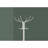 Coat Rack, Hall Tree, Free Standing, 12 Hooks, Entryway, 70"H, Umbrella Holder, Bedroom, White Metal, Contemporary, Modern-86354049